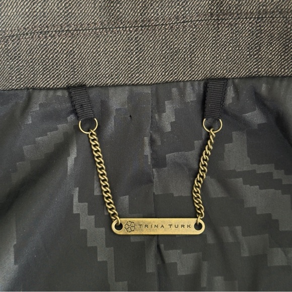 NWT Trina Turk Brown Blazer Jacket - Picture 12 of 13